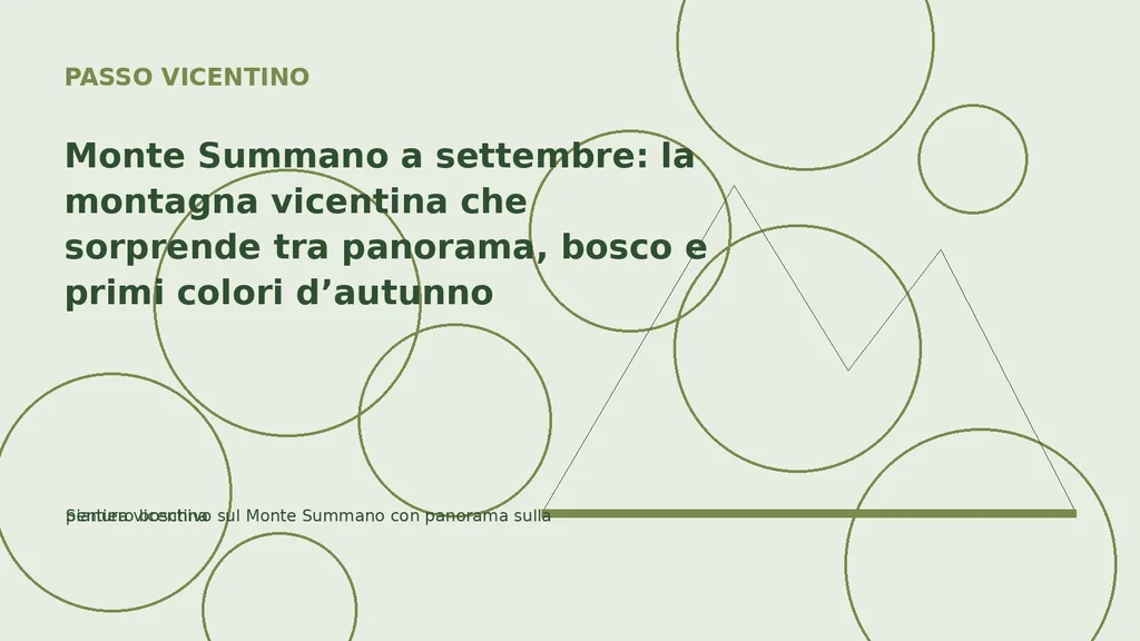 Sentiero boschivo sul Monte Summano con panorama sulla pianura vicentina