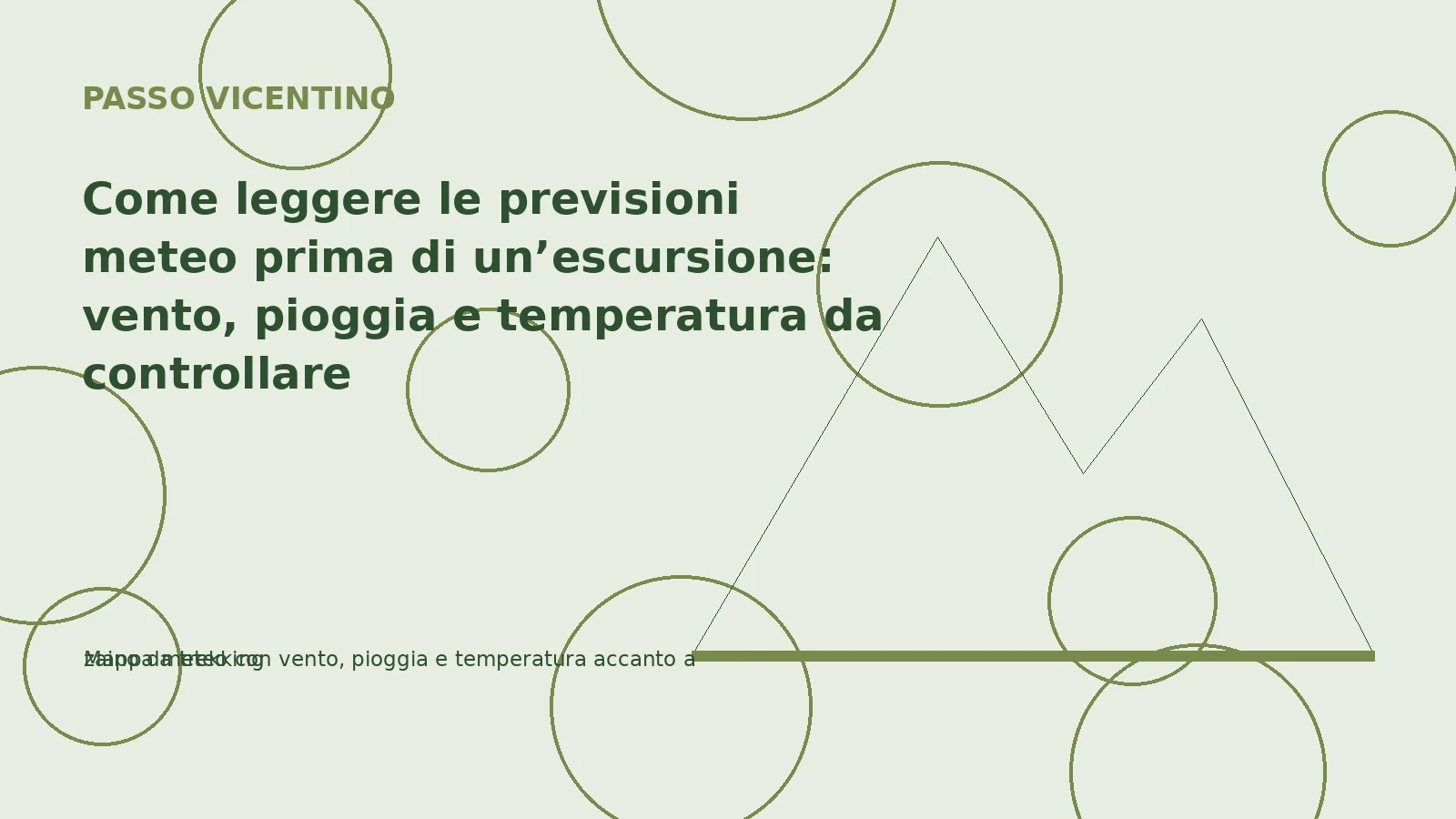 Come leggere le previsioni meteo prima di un’escursione: vento, pioggia e temperatura da controllare
