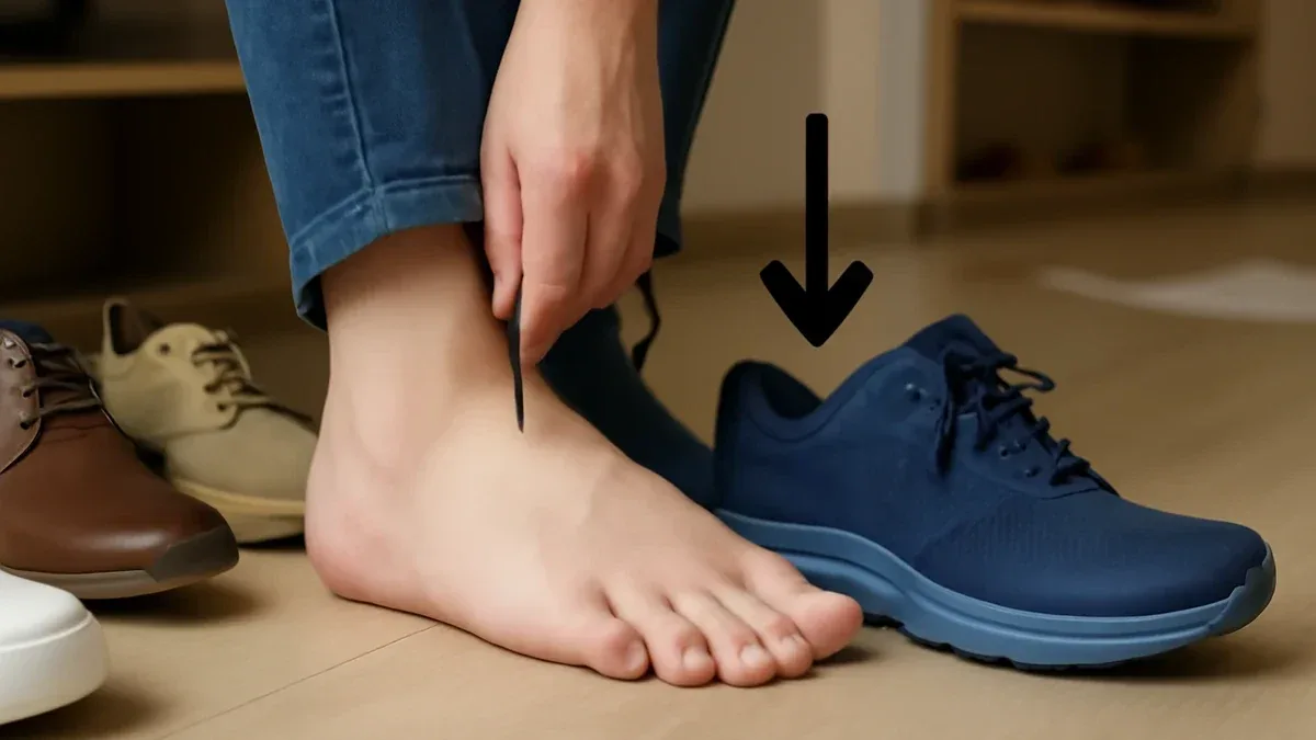 Scarpe da camminata: quanto spazio lasciare davanti alle dita quando le provi