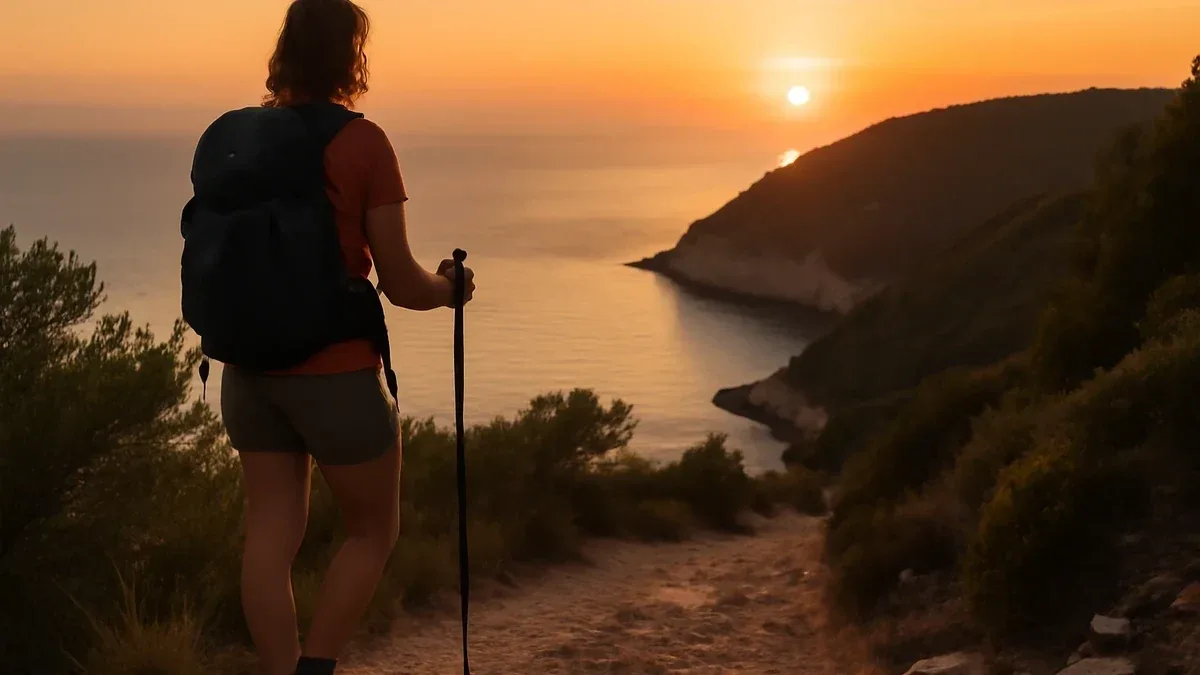Nordic Walking al tramonto: come scegliere percorsi ben visibili