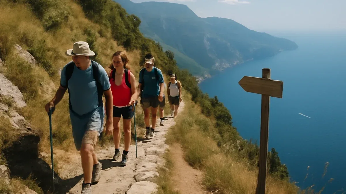Camminata nordica su sentiero stretto: come gestire lo spazio