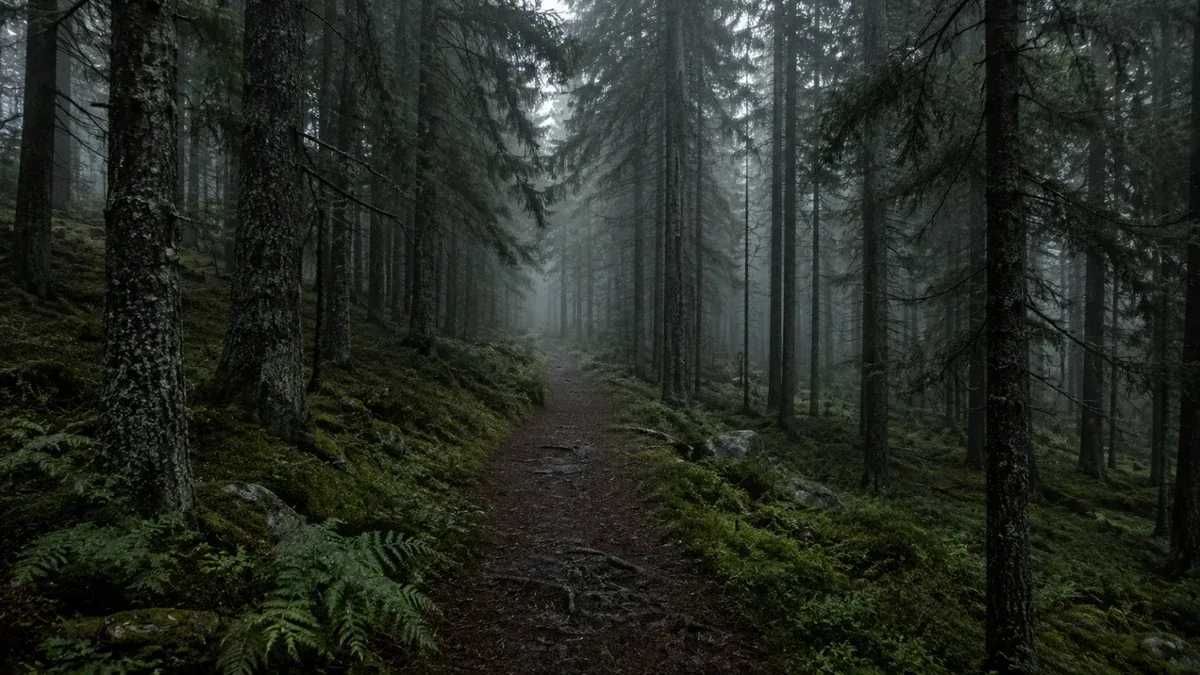 Sentiero nel bosco dopo la pioggia: come valutare il fondo